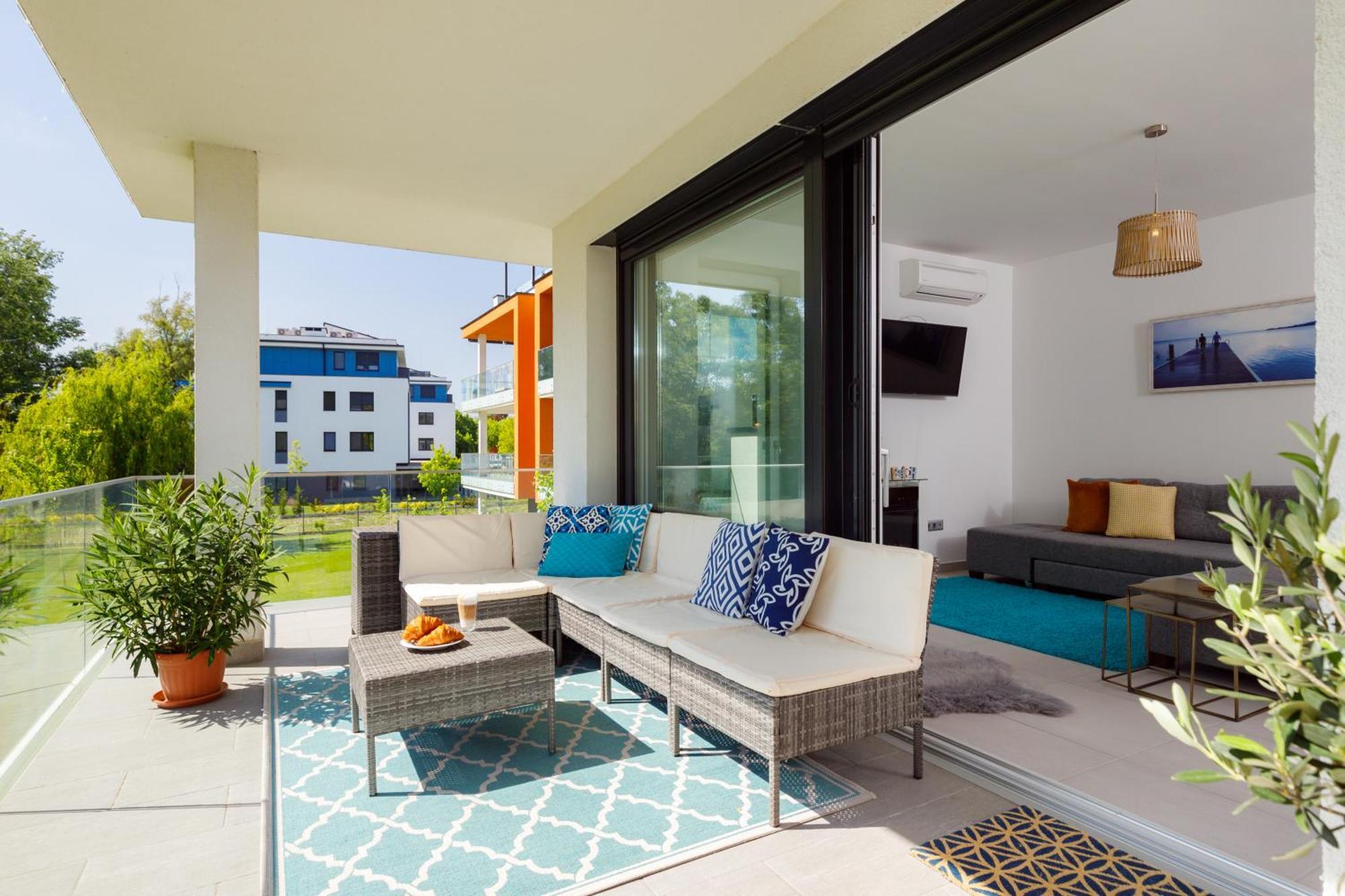 Blue4 Apartment Balatonfůzfő المظهر الخارجي الصورة