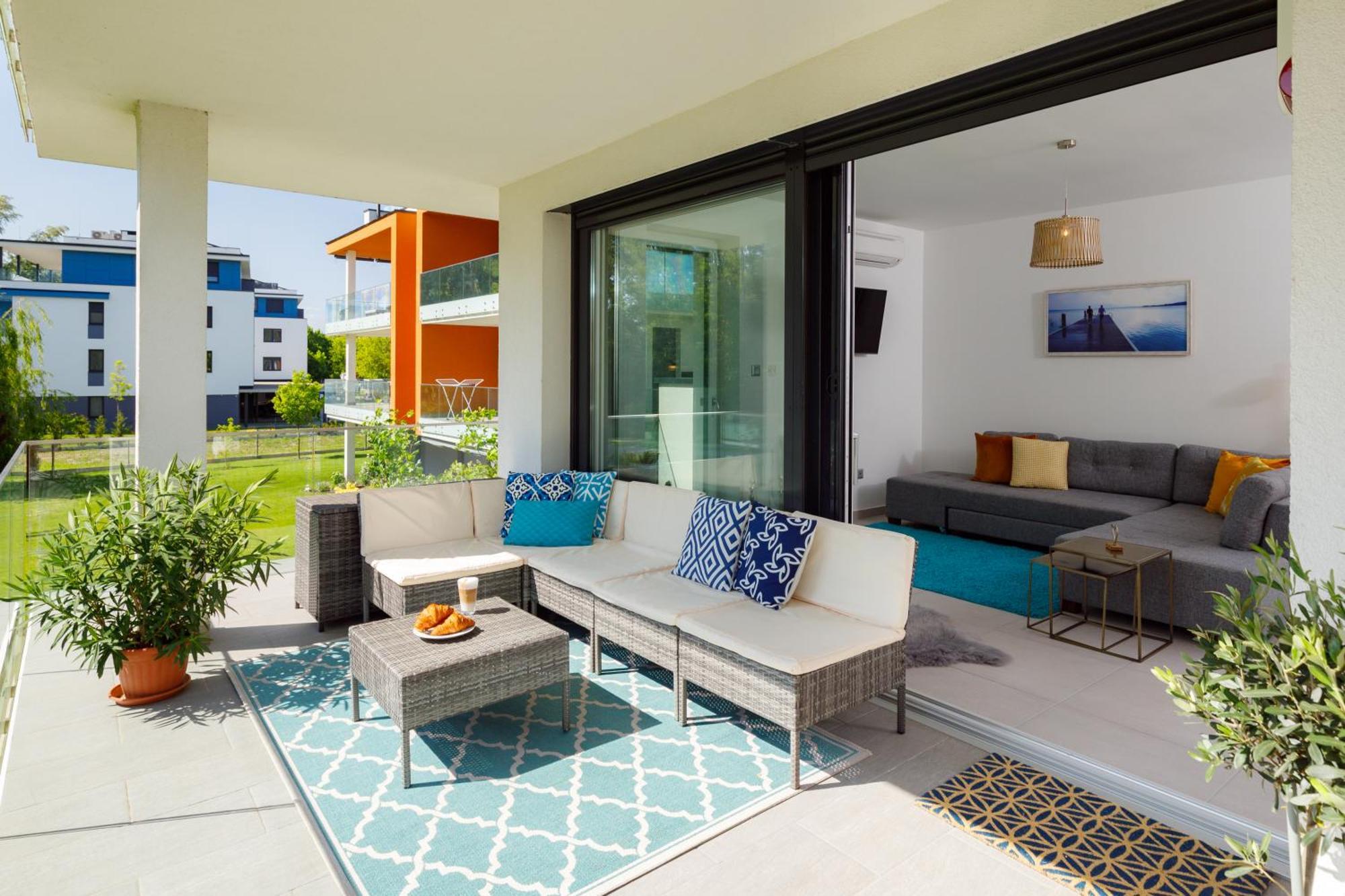 Blue4 Apartment Balatonfůzfő المظهر الخارجي الصورة